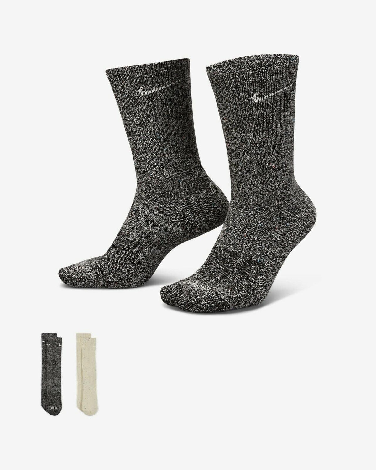 Nike Men's Everyday Plus Cushioned Training Crew Socks 2-Pairs Cotton Blend