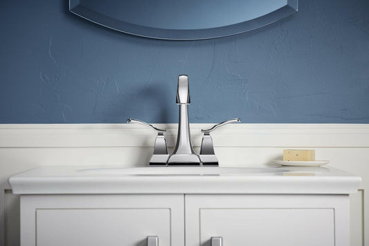 Kohler Ridgeport R30997-4D-CP Centerset Bathroom Sink Faucet Polished Chrome