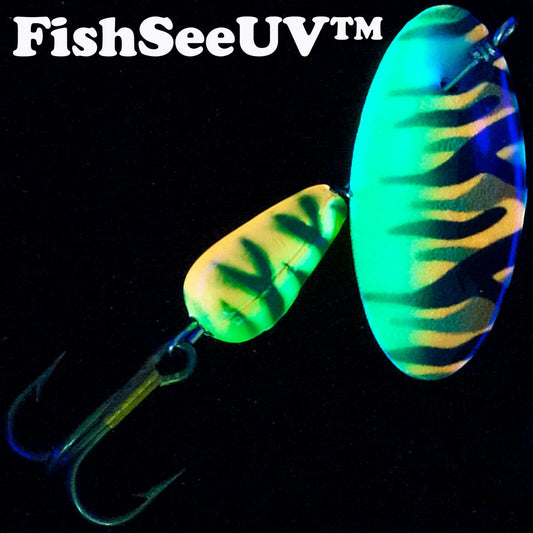 Panther Martin FireTiger UV-Visible Metal Lure for Bass Fishing PMVIUV_4_VIFT