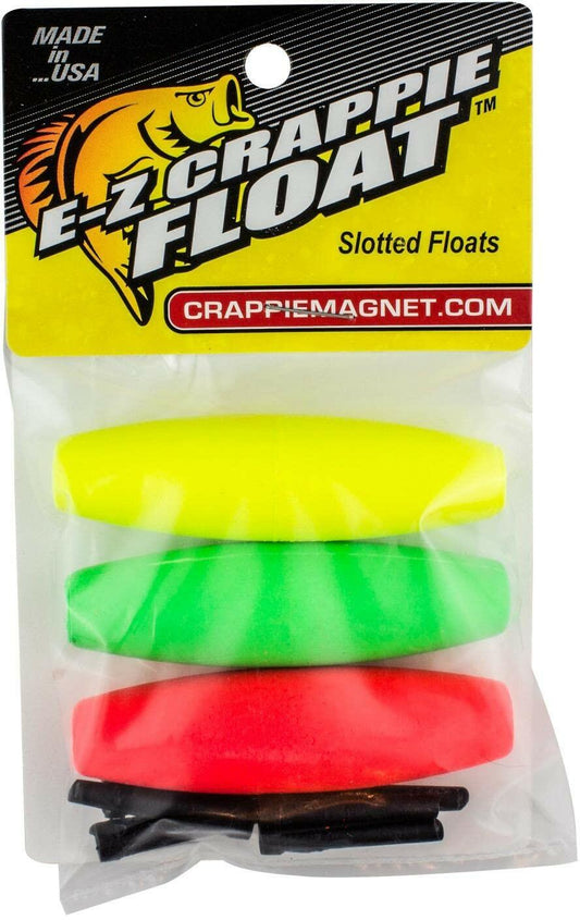 Leland Lures E-Z Crappie Float 2.5 Inch Slip Tool in Red Yellow Green