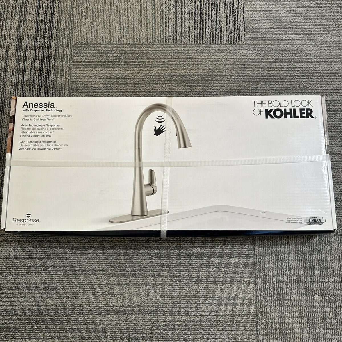 Kohler Anessia R31890-VS Touchless Pull-Down Kitchen Faucet Vibrant Stainless