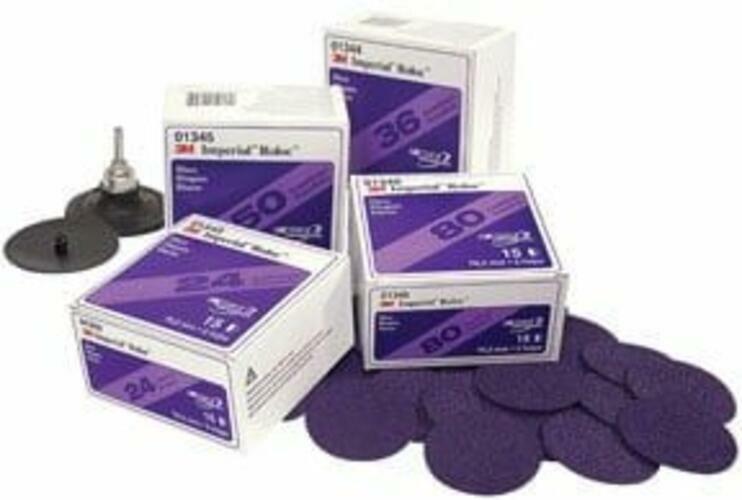3M 1431 Quick Change Discs 3 Inch 24 Grit Aluminum Oxide Coarse