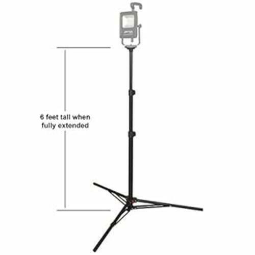 Nightstick 1514-TRIPOD Tripod for LED Scene Lights, 6' Adjustable, Black