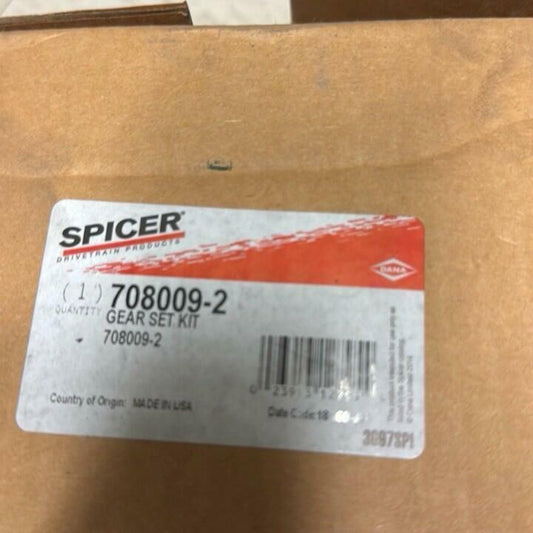 Spicer 708009-2 Dana 60 Ring & Pinion Gear Set 4.10 Ratio 41/10 w Install Kit