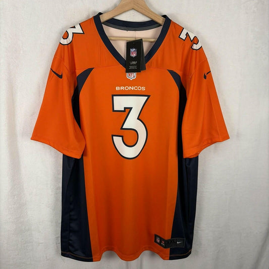 Fanatics NFL Russell Wilson Orange Jersey Men's 2XL Unisex Football Apparel