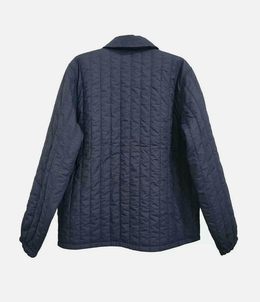 VRST Men's Quilted Windbreaker Shirt Jacket Ardosia Slate M Insulated