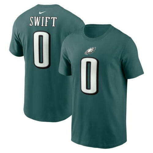 Nike D Andre Swift Eagles NFL T-Shirt Player Name & Number Mens S Green