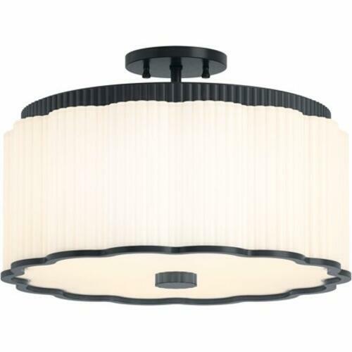 Kohler Tresdoux 27437-SF03-GNL 16in 3 Light Semi Flush Ceiling Light Gunmetal