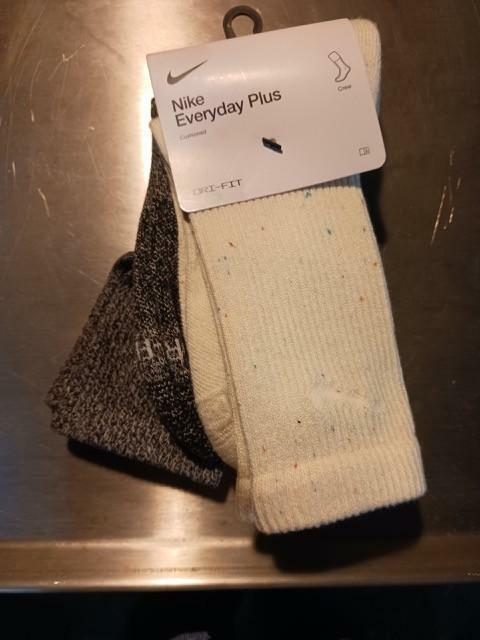 Nike Everyday Plus Crew Socks Multi-Color Unisex Cushioned Toe Size Medium