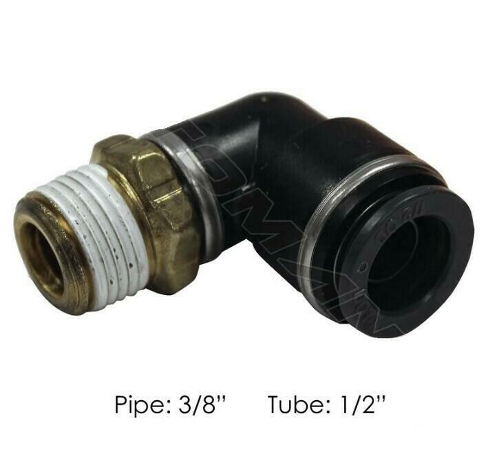 Automann 177.11696A PLC Swivel Male Elbow Fitting 3/8 x 1/8 in