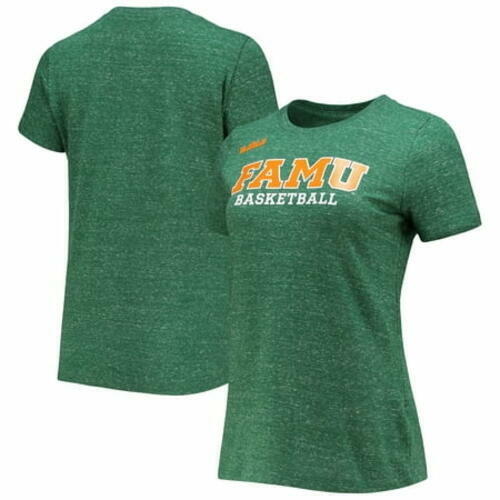 Nike LeBron Women's Heathered Green Florida A&M Rattlers Varsity T-Shirt