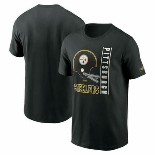 Nike Men's Black Pittsburgh Steelers Lockup Essential T-shirt - NFL Fan Gear