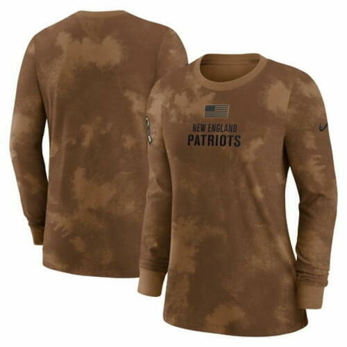 Nike Women's Brown England Patriots 2023 Salute to Service T-Shirt S