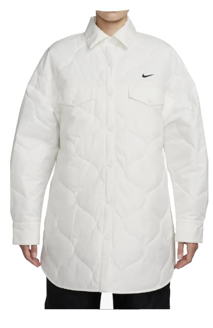 Nike Sportswear Essential Women's Quilted Trench Jacket Oversized Sail M
