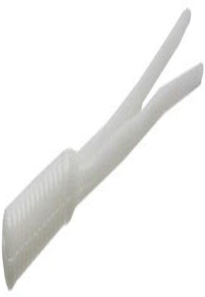 Zoom Baits 008040 4 Inch Split Tail Trailer 20 Pack White Fishing Lure