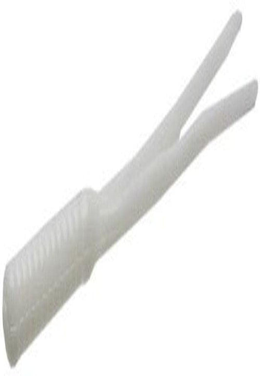 Zoom Baits 008040 4 Inch Split Tail Trailer 20 Pack White Fishing Lure