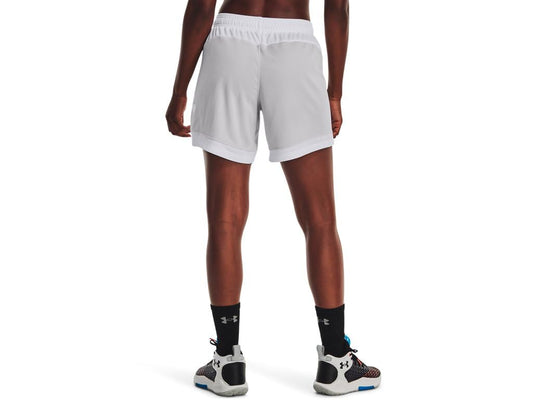 Under Armour Women's Baseline 6" Basketball Shorts Halo Gray White XS