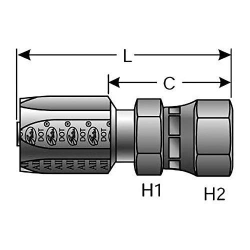 Gates G34170-1212 Hose End Coupling - Field Attachable Fitting