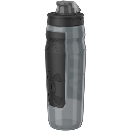 Under Armour 32oz Playmaker Squeeze Water Bottle Pitch Grey BPA-Free Sports