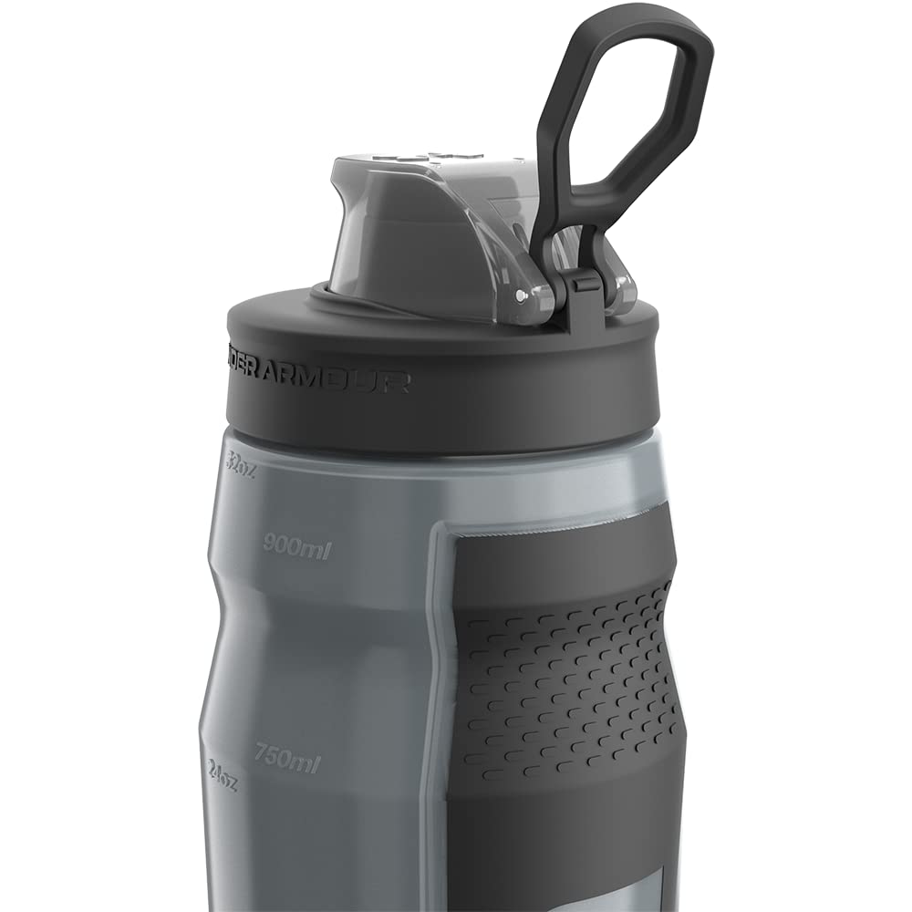 Under Armour 32oz Playmaker Squeeze Water Bottle Pitch Grey BPA-Free Sports
