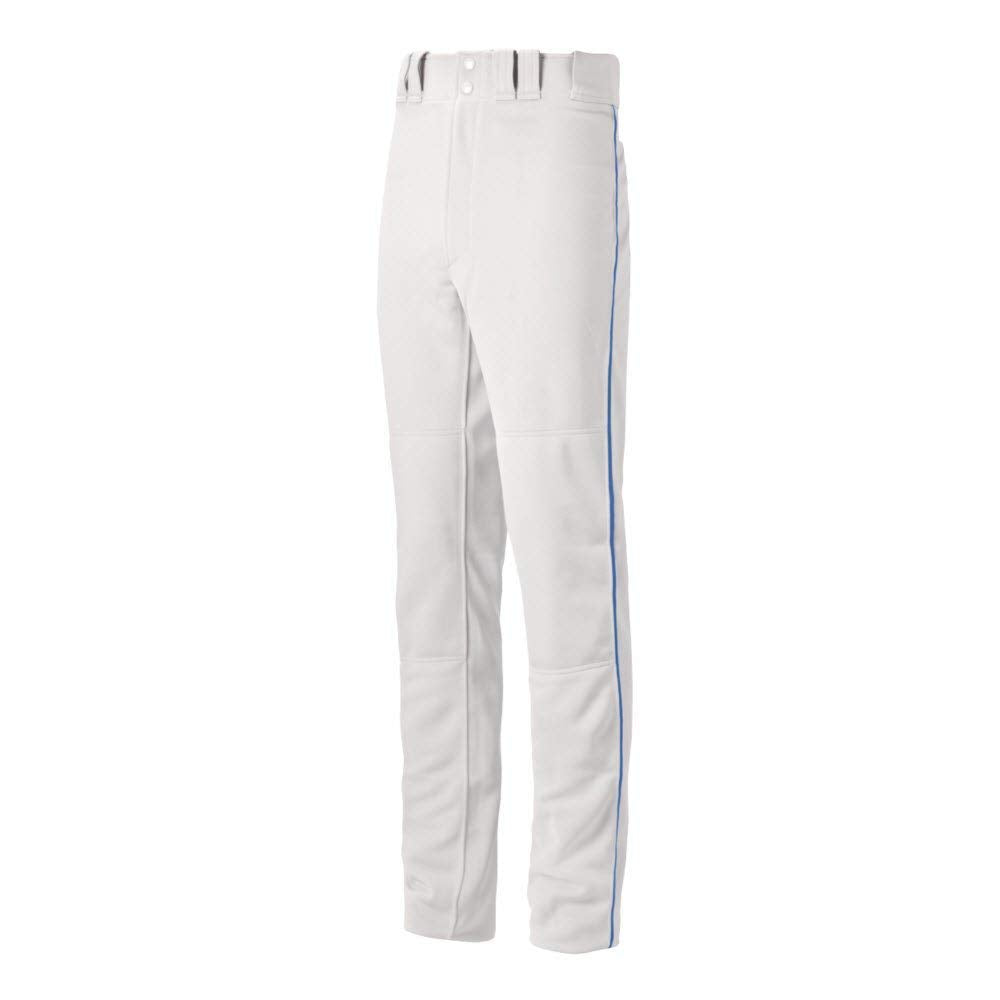 Mizuno Youth Select Pro G2 Baseball Pants, White/Royal, XX-Large