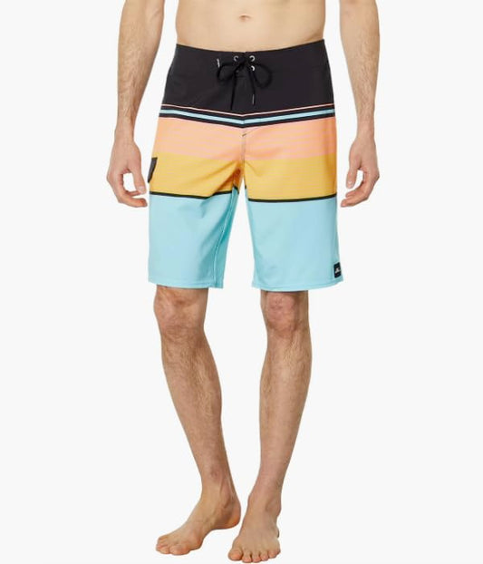 O'Neill Men's Lennox Stripe 21" Swim Trunks - Turquoise, Size 30