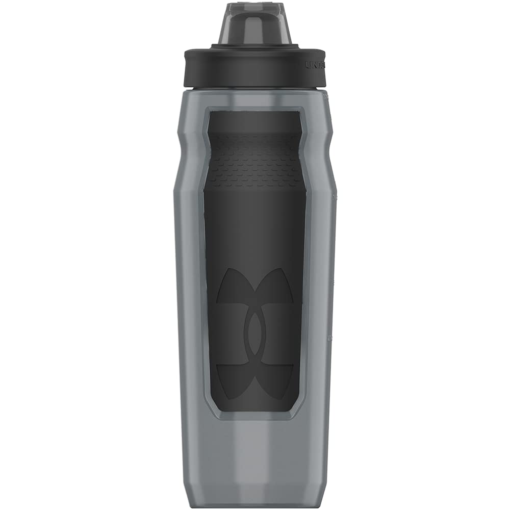 Under Armour 32oz Playmaker Squeeze Water Bottle Pitch Grey BPA-Free Sports