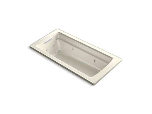 Kohler Archer 1949 W1 96 66 x 32 Drop In Whirlpool Bath Heated Biscuit