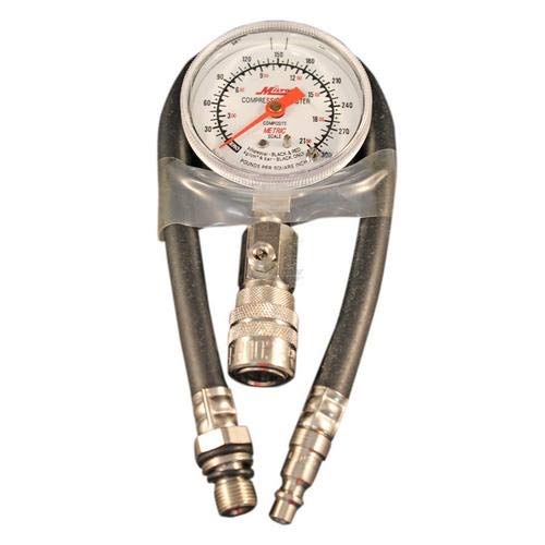 Milton S-1251 Deluxe Engine Cylinder Compression Tester 0-300 PSI 14mm Adapter
