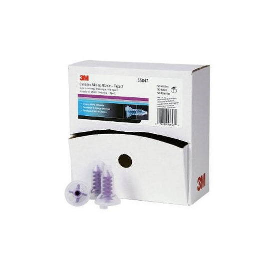 3M Dynamic Mixing System Nozzle 55847-6PK, 50 Count for Adhesives and Sealants