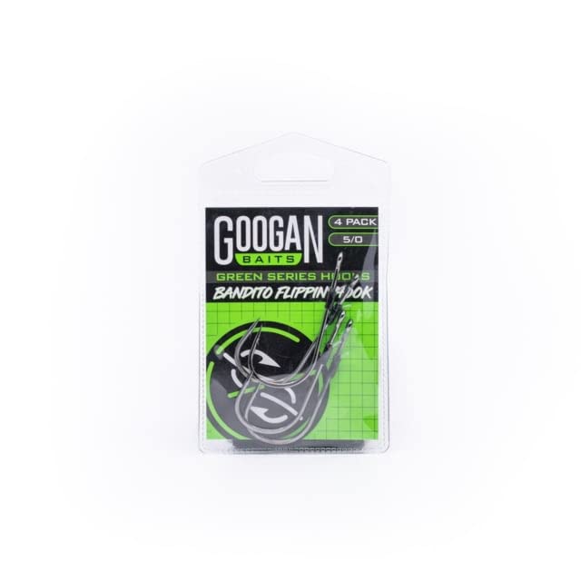 Googan Squad Bandito Flippin Hook 4/0 Silver Fishing Hook Baits & Lures