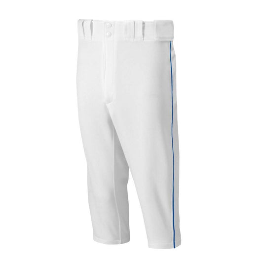 Mizuno Men's Premier Short Piped Pants White-Royal X-Small