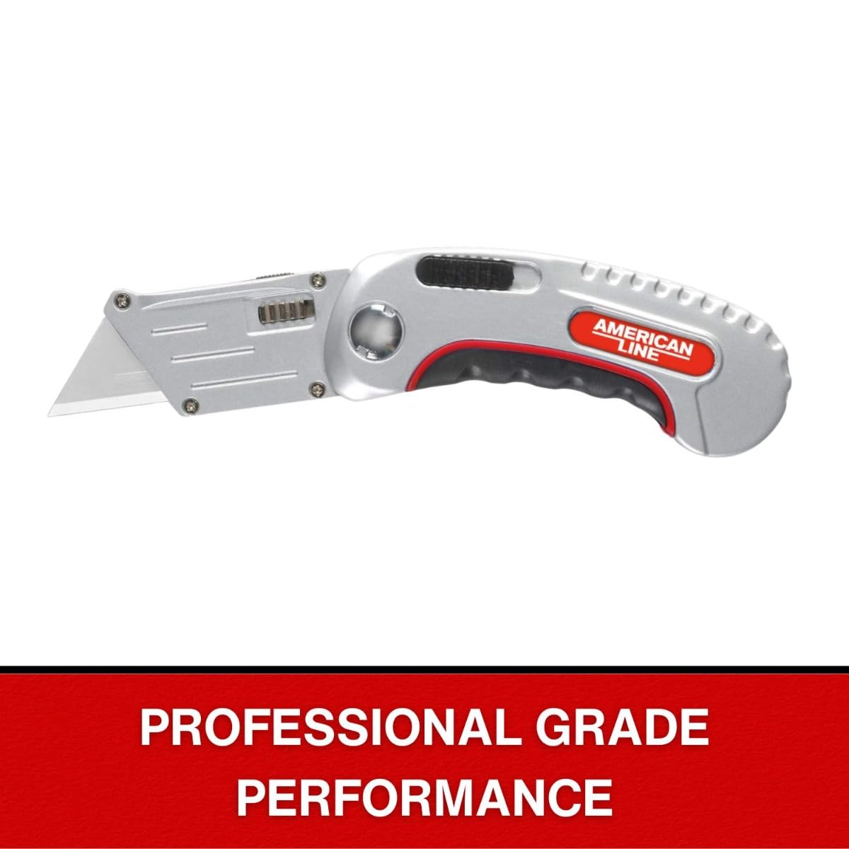 American Line Pro 65-0203 Folding Utility Knife Quick Change + 6 Blades