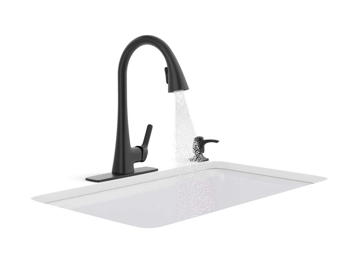 Kohler Maxton R26281-SD-BL Touchless Pull Down Kitchen Faucet Soap Dispenser Mat
