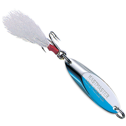 Acme Kastmaster Fishing Lure Chrome Blue 3/8oz with Buck Tail Teaser