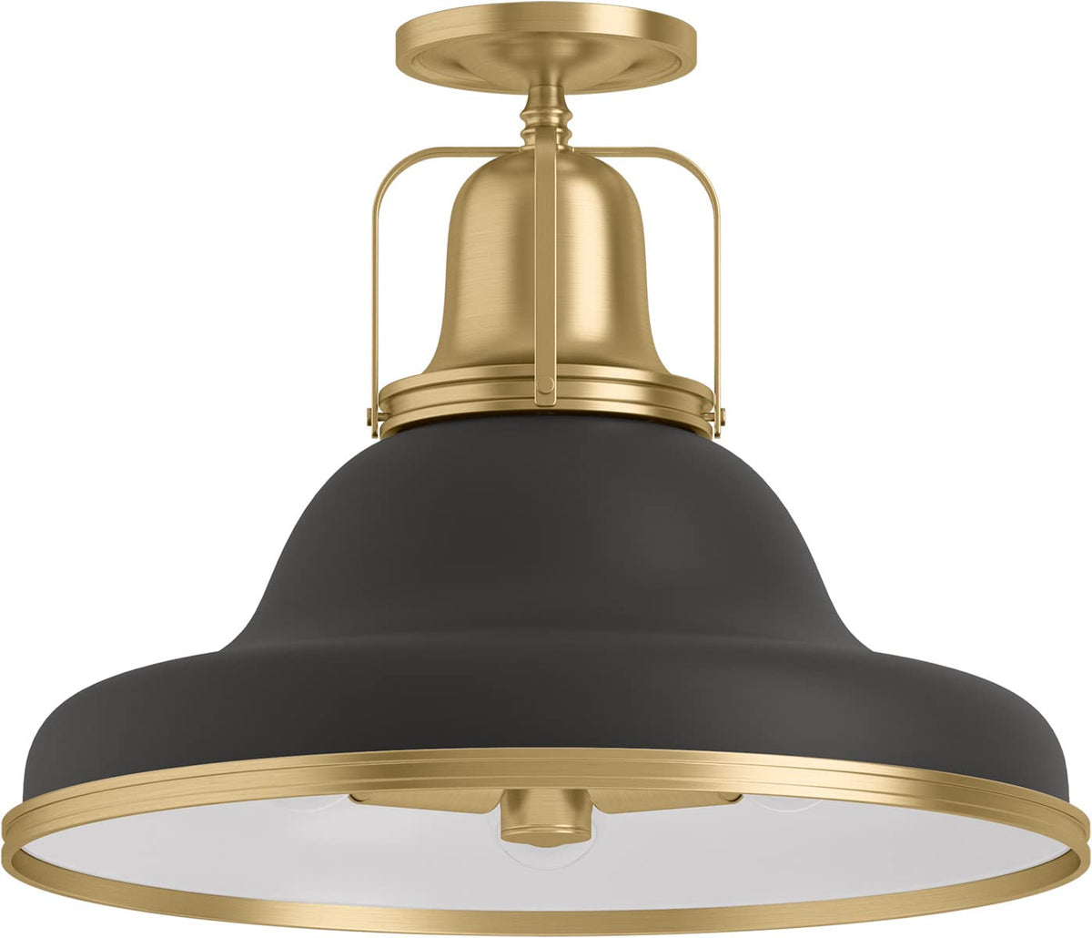 Kohler Hauksbee 32294-SF03-CPL 3 Light Semi Flush Ceiling Light Polished Chrome