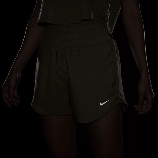 Nike One Women's Dri-FIT High-Waisted 3" Lined Shorts Red Stardust Small