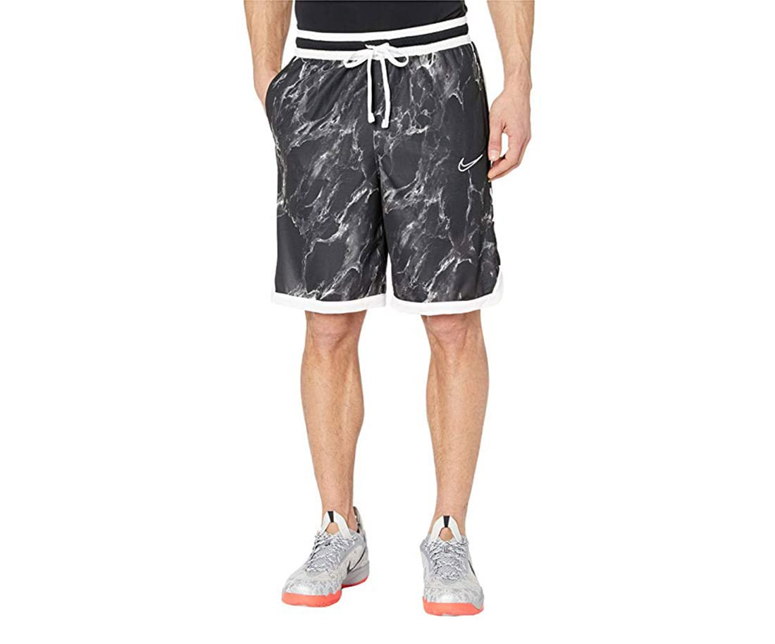 Nike Dri-FIT Elite Men's Basketball Shorts White Black Size Medium