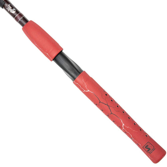 SNIPER SKIN Fishing Rod Grip Handle for Fly Fishing Gear Red Lightning