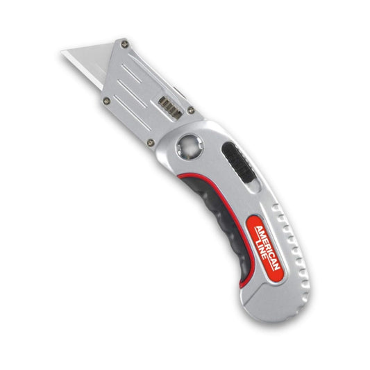 American Line Pro 65-0203 Folding Utility Knife Quick Change + 6 Blades