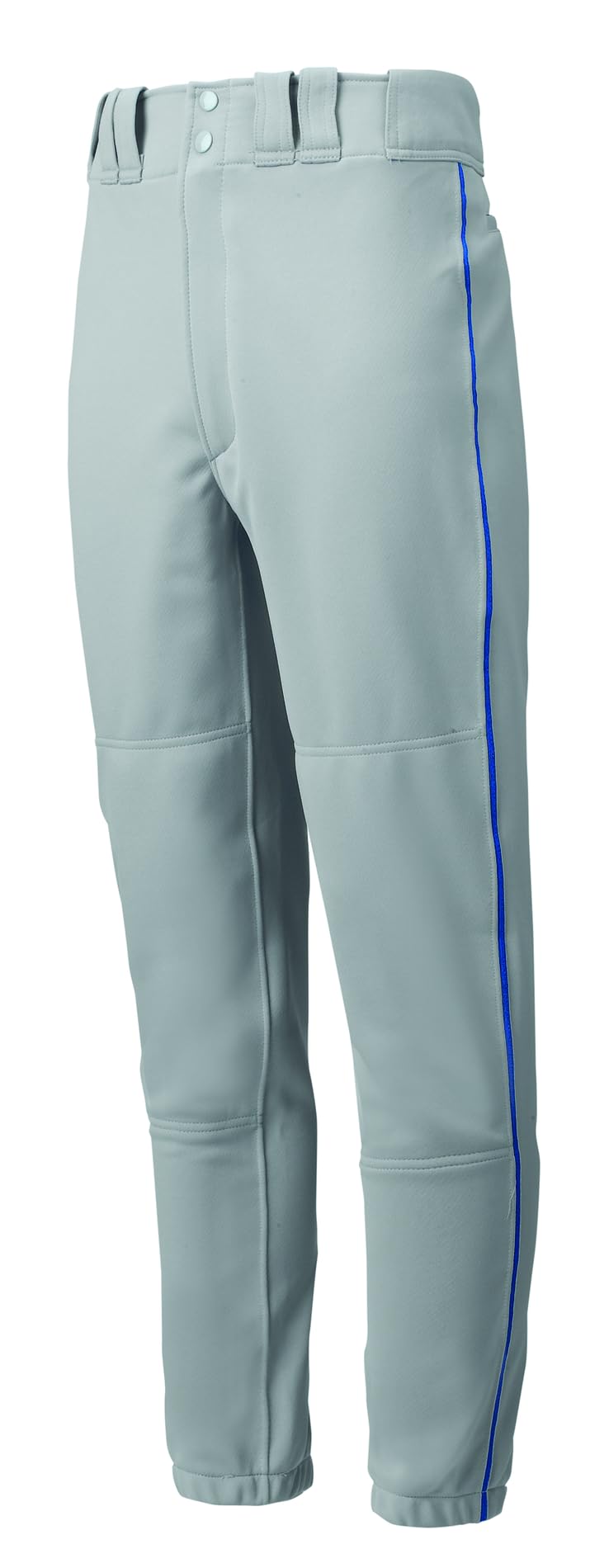 Mizuno Youth Premier Piped Baseball Pants, Large Grey-Royal