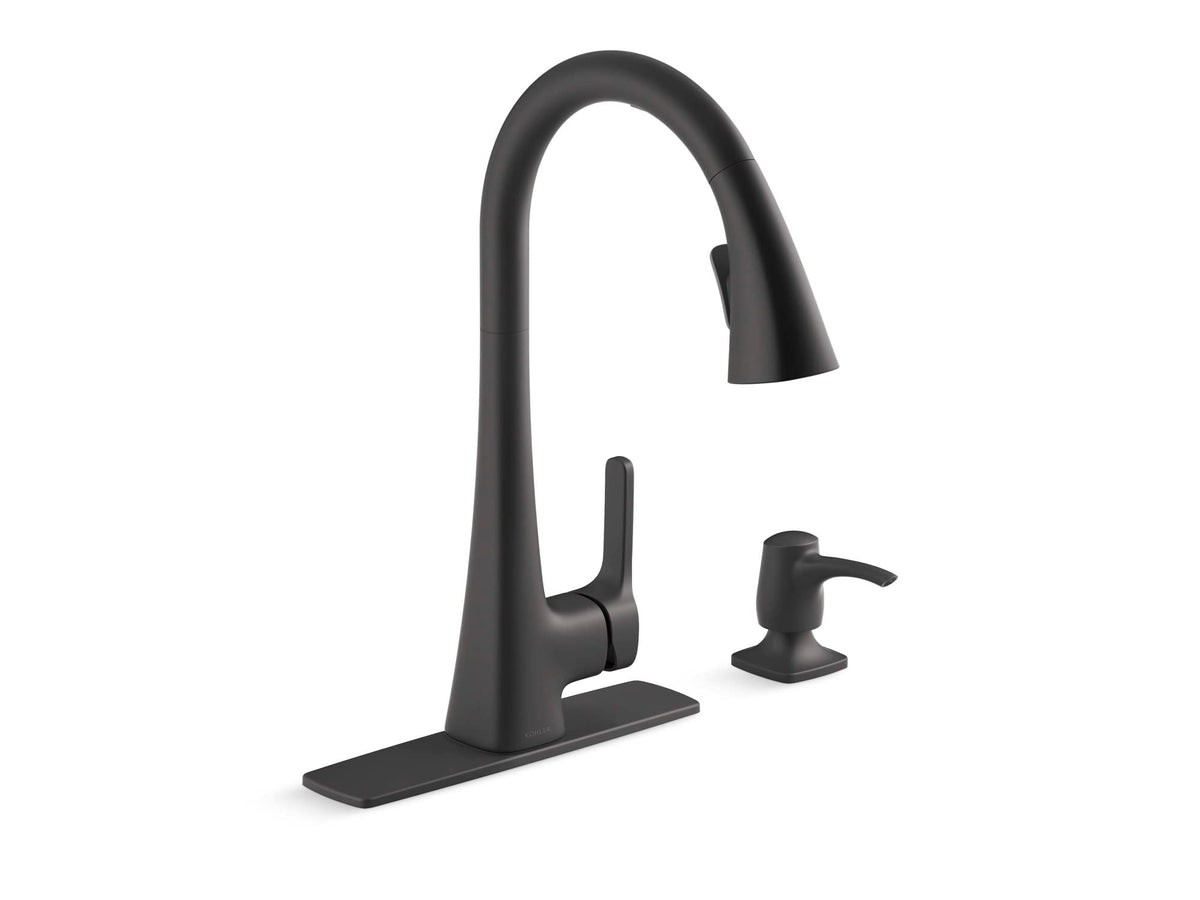 Kohler Maxton R26281-SD-BL Touchless Pull Down Kitchen Faucet Soap Dispenser Mat
