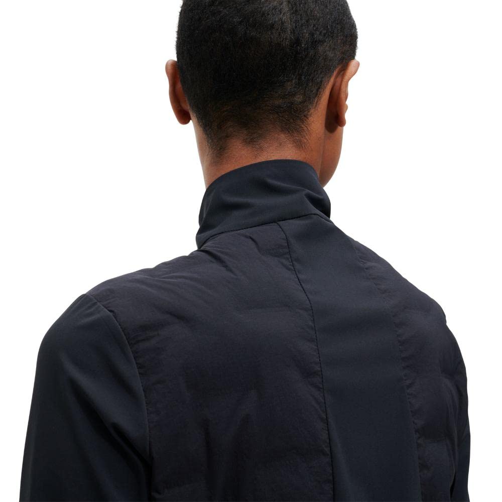 On Women's Climate Jacket - Lightweight Quilted Black Large, Stand Collar