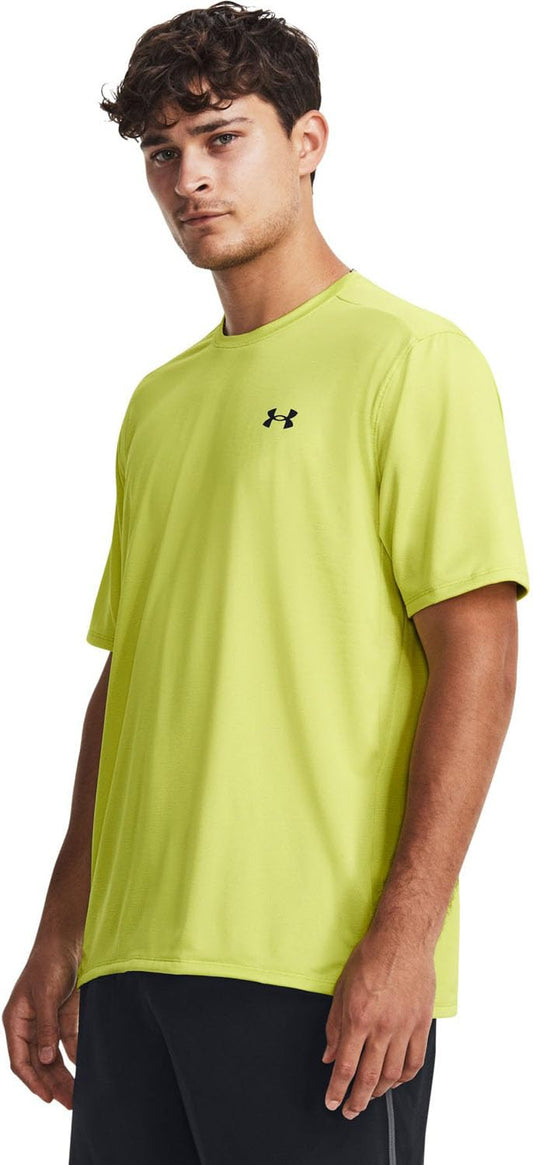 Under Armour Men's Tech Vent T-Shirt Lime Yellow Black Activewear