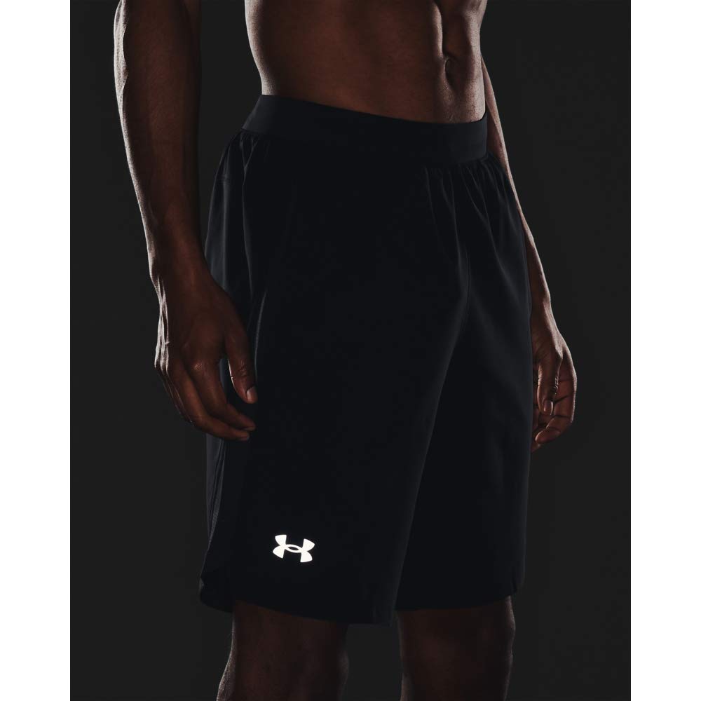 Under Armour LAUNCH Men's 9" Running Shorts Black Reflective Small 1361494