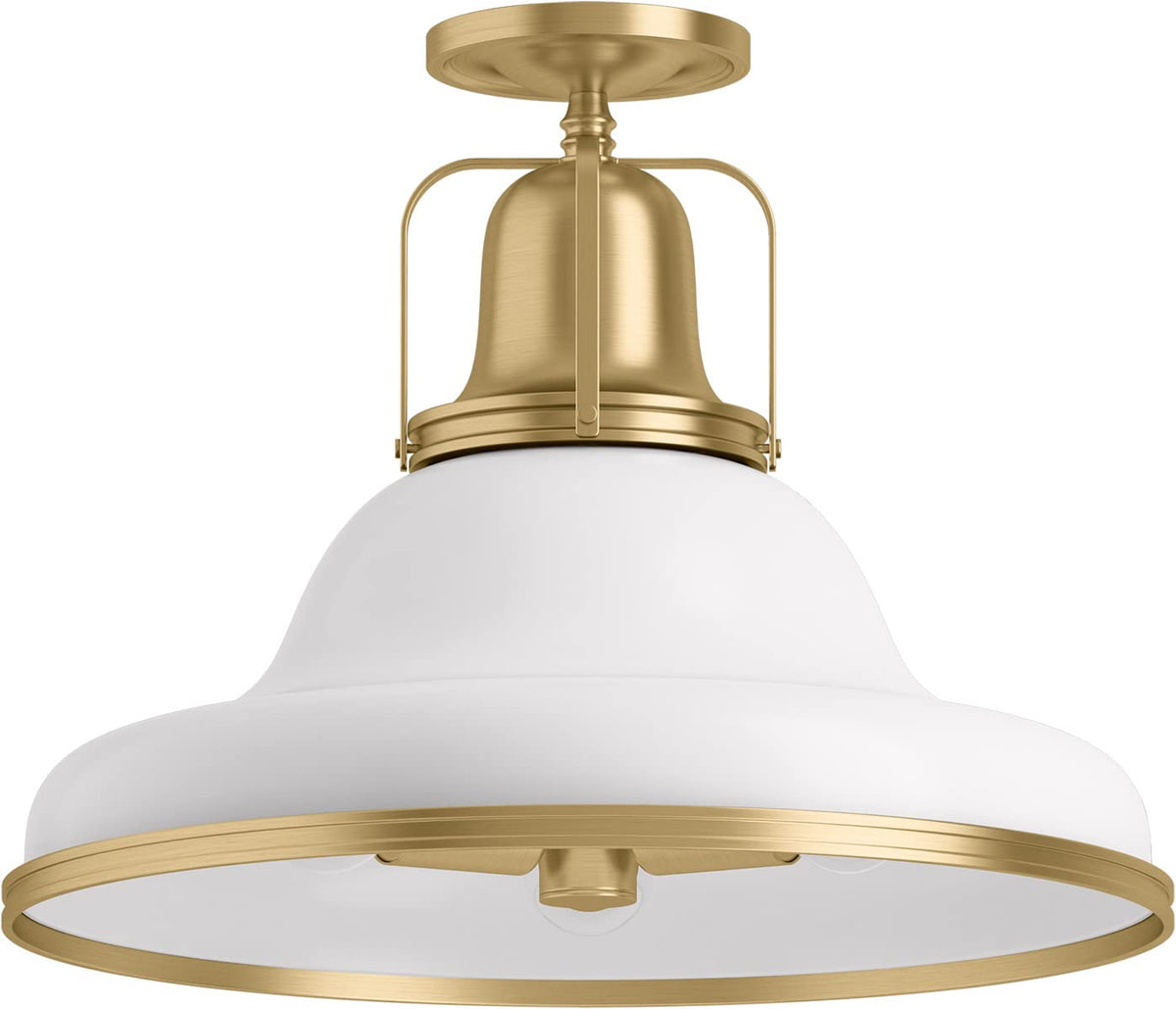Kohler Hauksbee 32294-SF03-CPL 3 Light Semi Flush Ceiling Light Polished Chrome