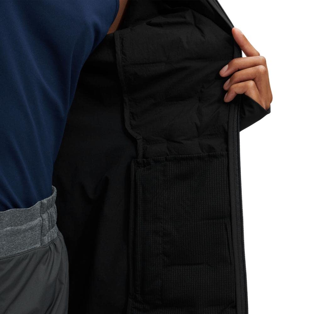 On Women's Climate Jacket - Lightweight Quilted Black Large, Stand Collar