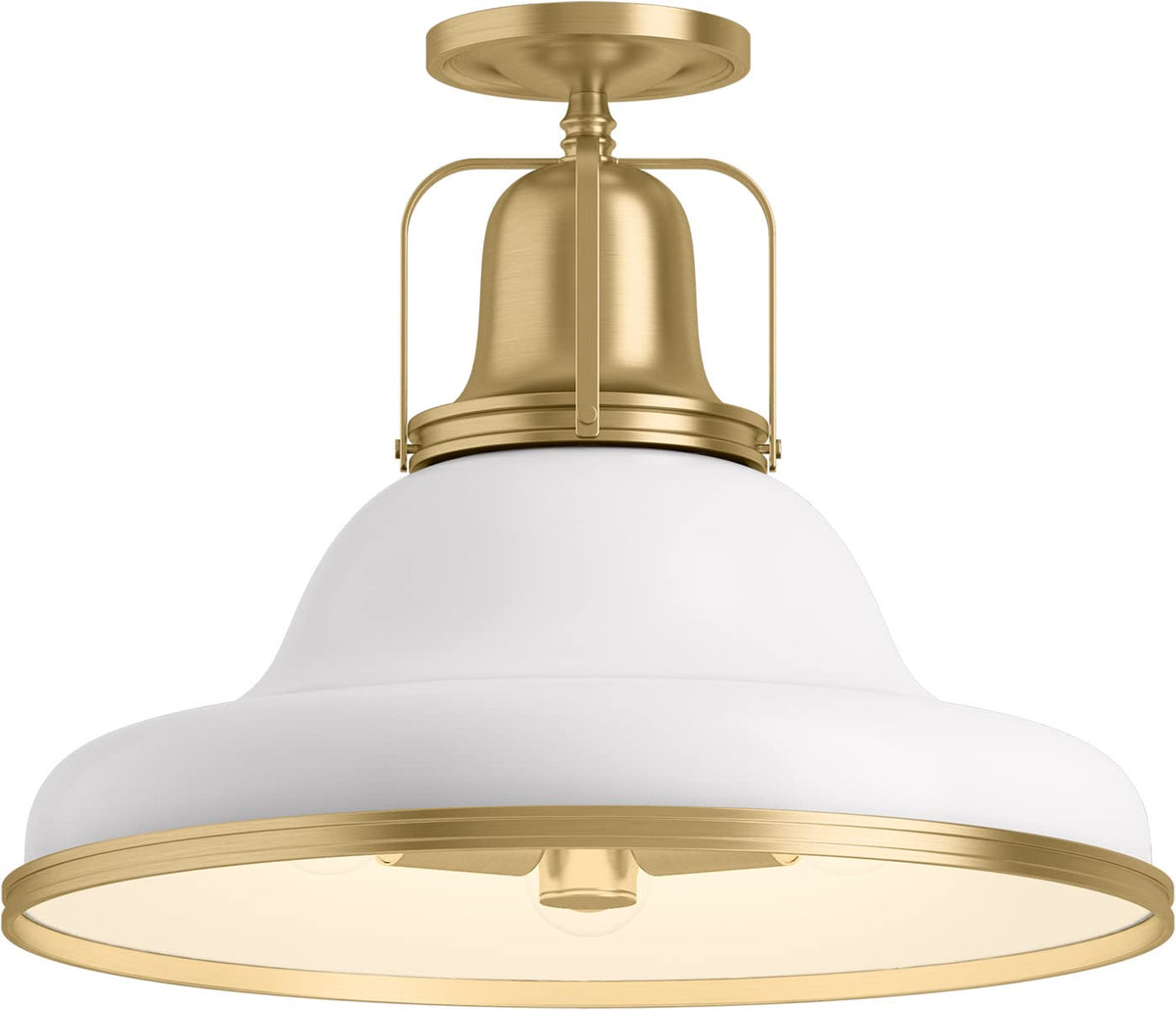 Kohler Hauksbee 32294-SF03-CPL 3 Light Semi Flush Ceiling Light Polished Chrome