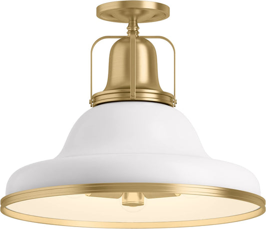 Kohler Hauksbee 32294-SF03-CPL 3 Light Semi Flush Ceiling Light Polished Chrome