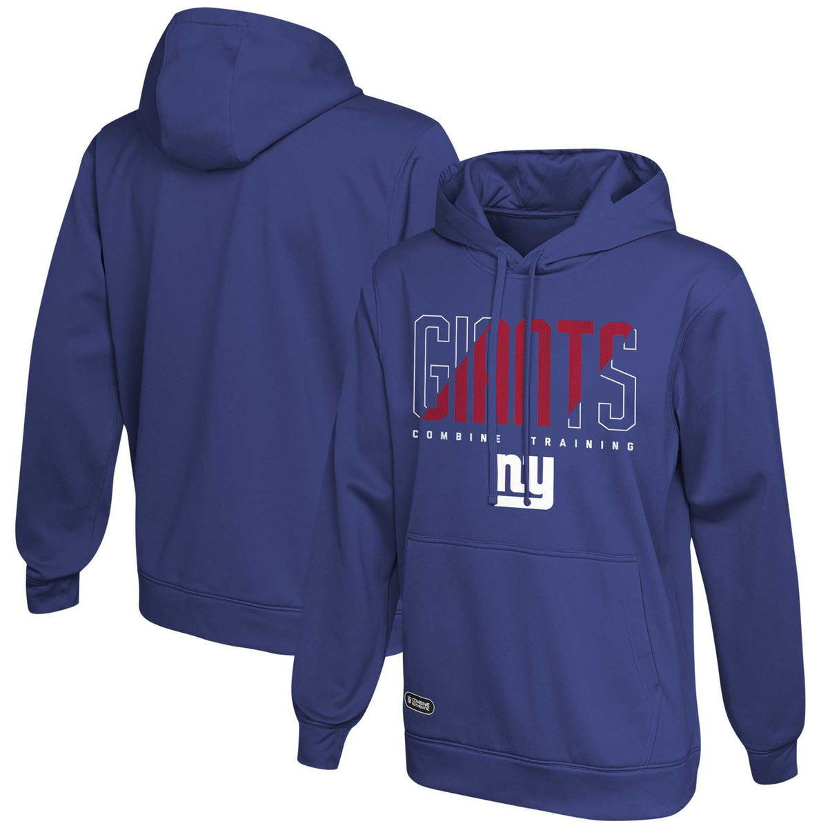 Outerstuff Men's York Giants Royal Hoodie - NFL Pullover Sweatshirt